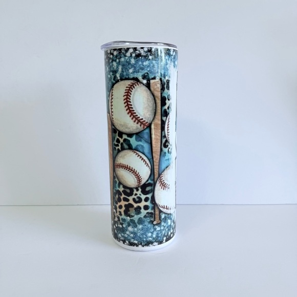 Baseball Mom 20oz Skinny Tumbler - Picture 3 of 4